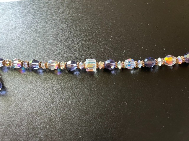 Vintage inspired crystal bracelet