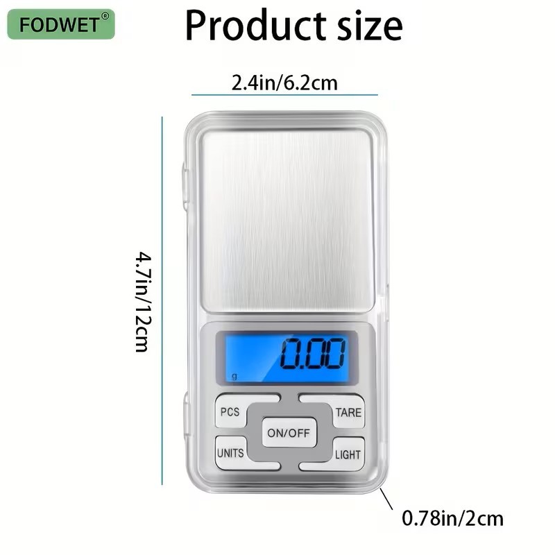 Portable Digital Scale with 0.01G Precision Capable of Weighing Up to 200G USA