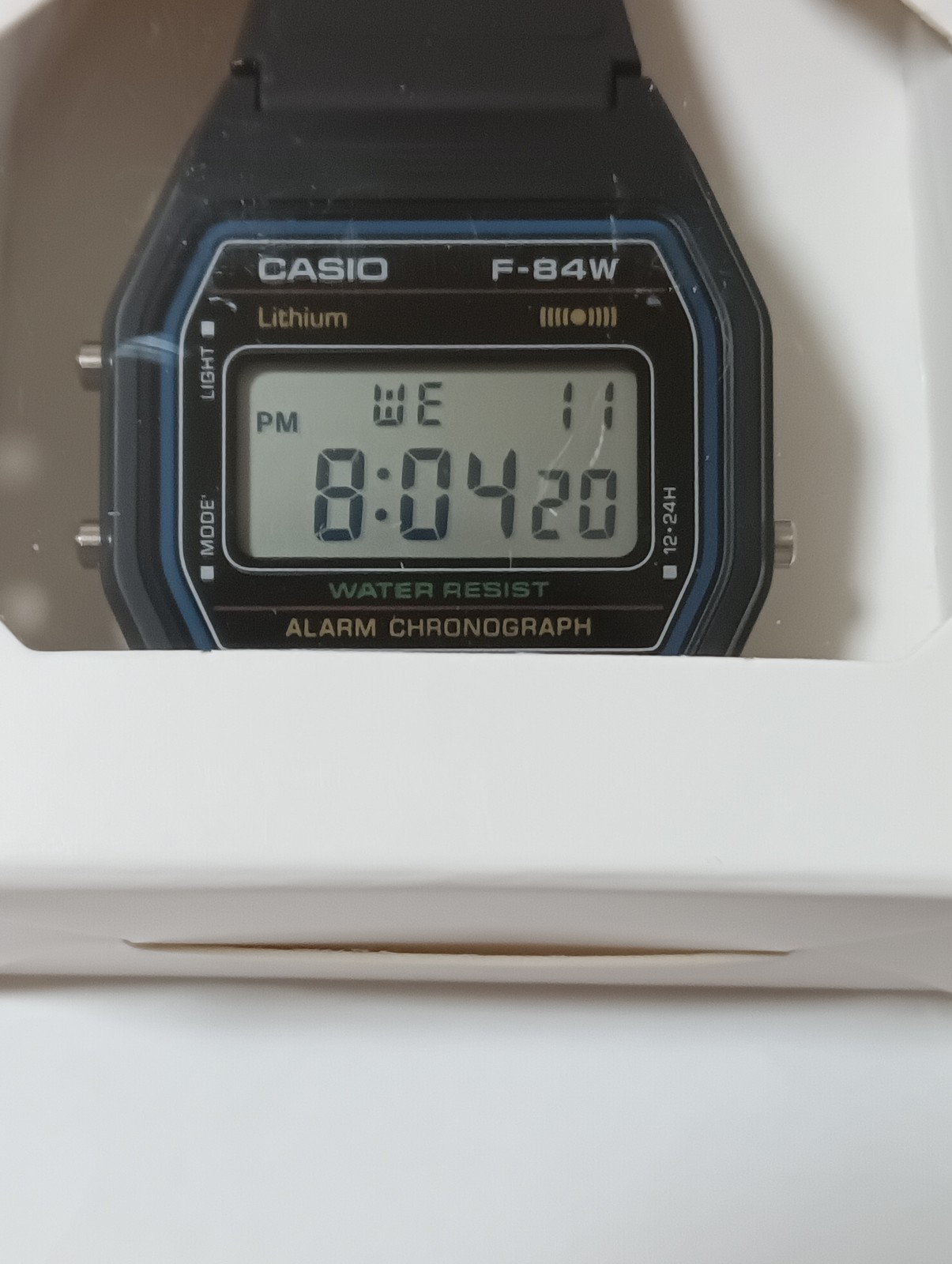 CASIO F-84W-1QJH Black Light Men’s Standard Digital Wristwatch OFFICIAL