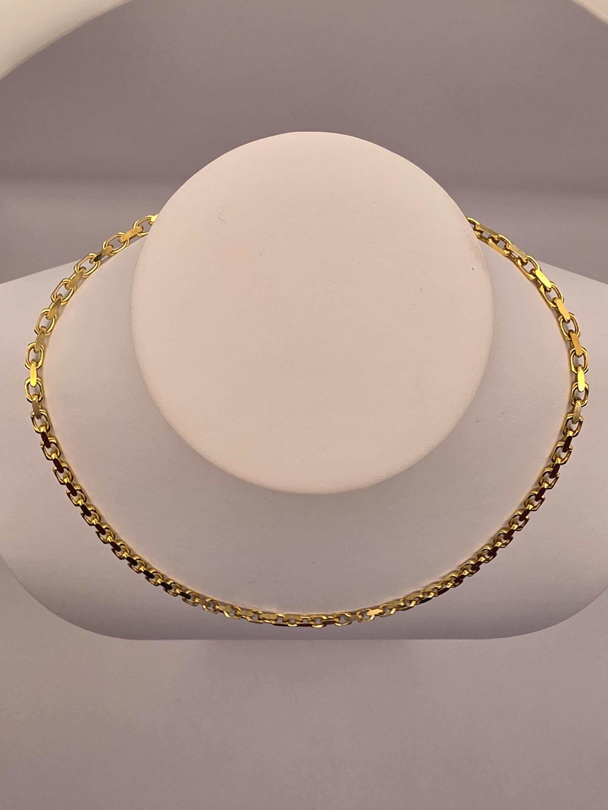 18K Gold Plated Rolo Cable Chain Necklace, Sterling Silver, 20″ 4.2mm, Unisex Go