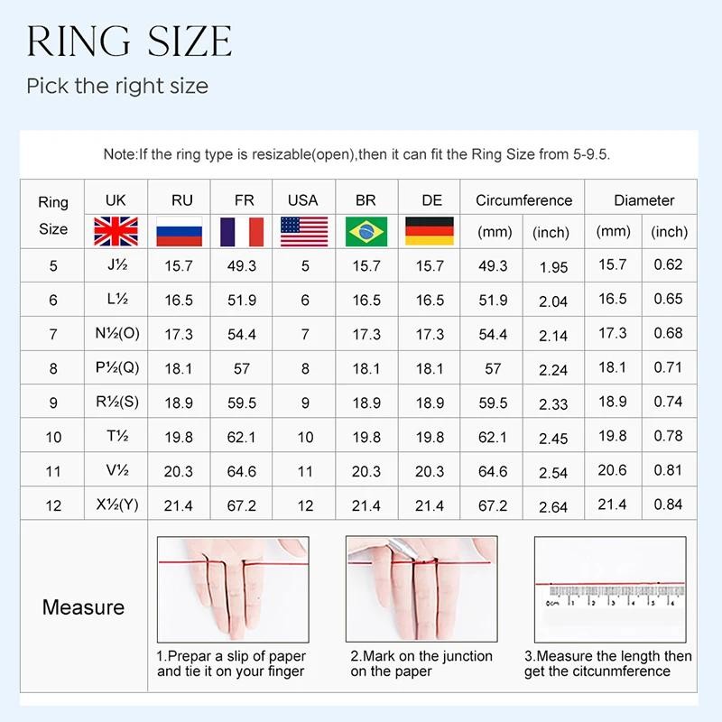 25 Sterling Silver Luxury Shiny 1-8CT Zircon For Women Jewelry Gift