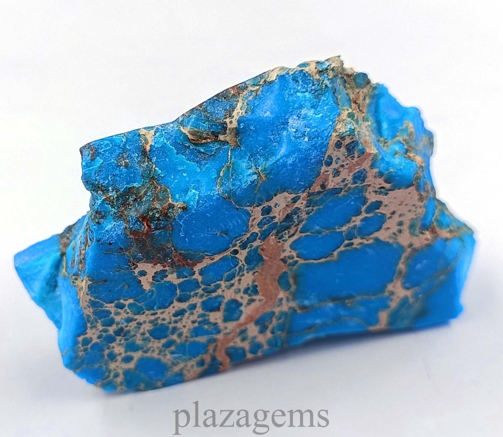 145.35 Ct Sky Blue Turquoise Natural Rough Slab Certified Loose Gemstone “5NSR