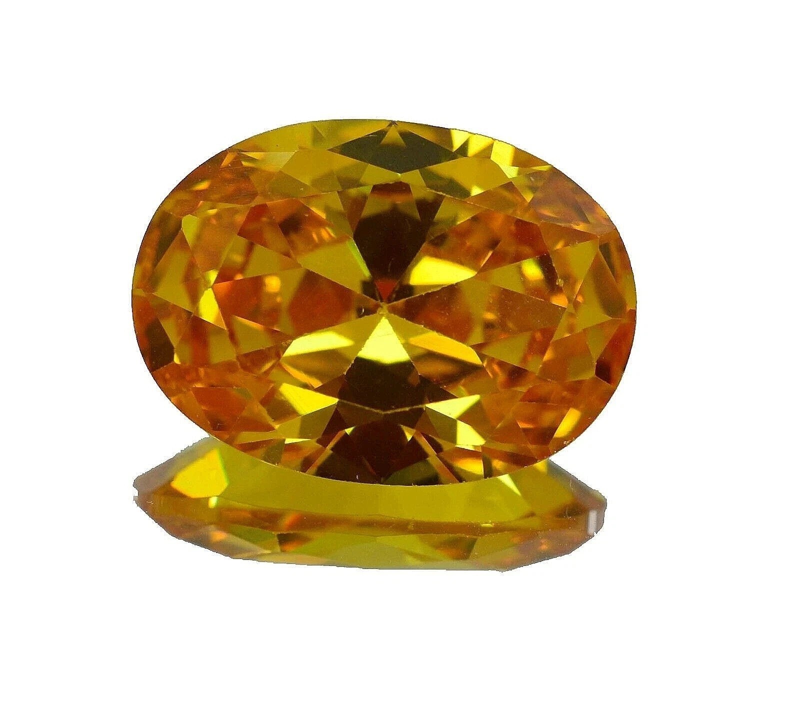 Yellow Sapphire Oval Cut 10.65 Ct Sri Lanka Lab-Created Certified Loose Gemstone