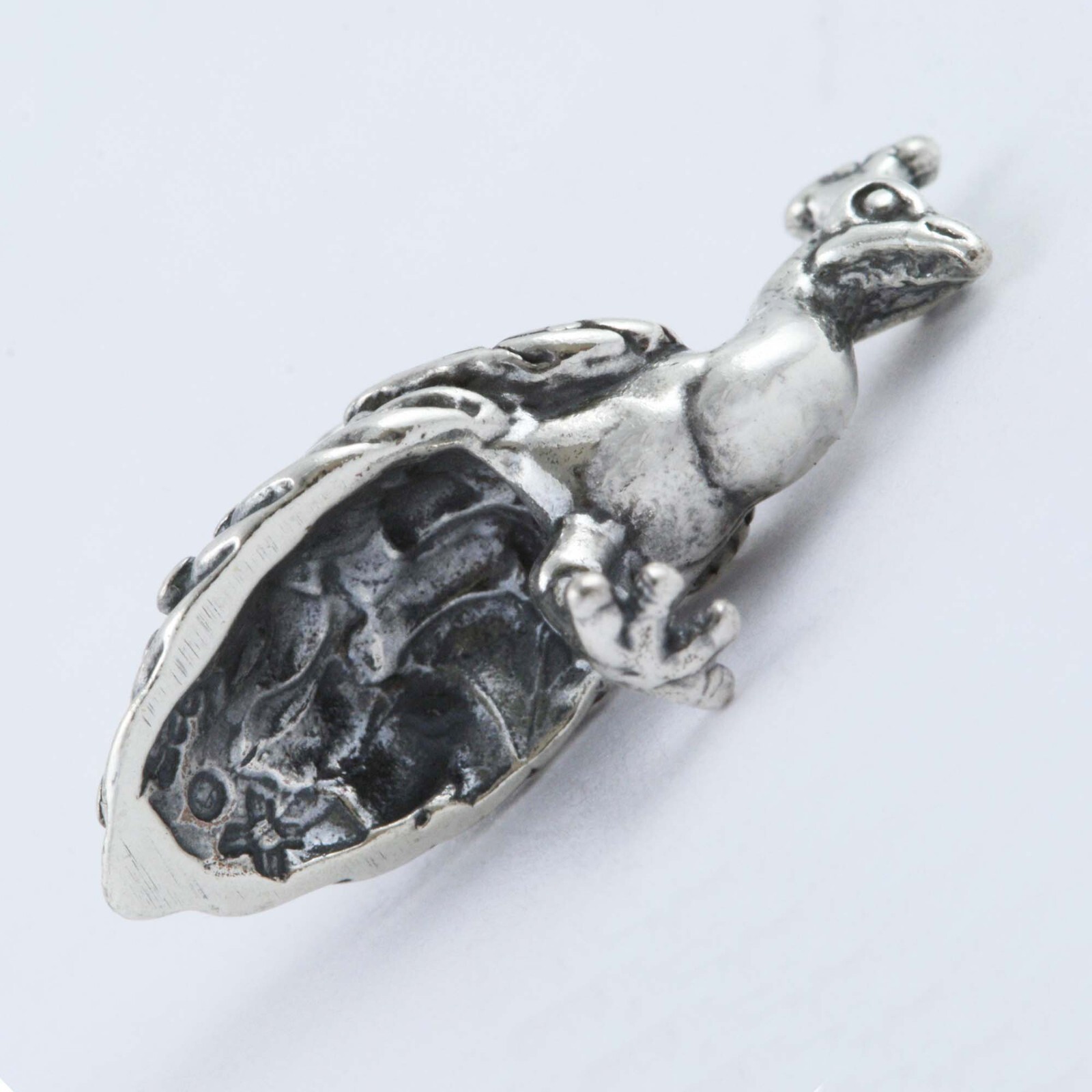 Peacock Bird Male Peafowl 3D 925 Sterling Silver Charm Pendant MADE IN USA