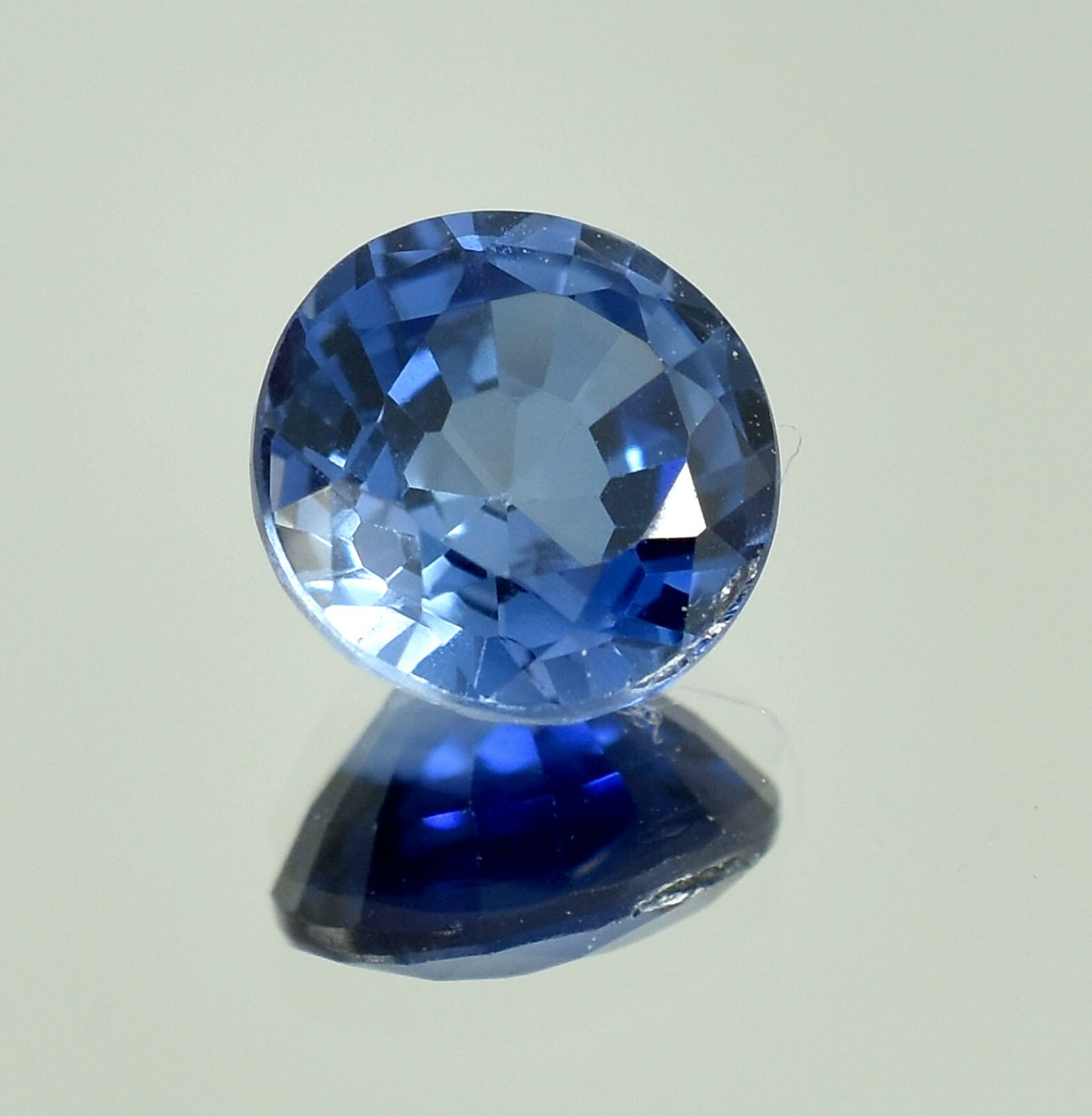 1.30Ct AAA Natural Flawless Ceylon Blue Sapphire Loose Round Gemstone Cut 6×6 MM