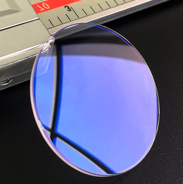 1.2/1.5/2.0/2.5mm Thick Blue AR Coated Mineral Glass Round Watch Crystal 26-45mm