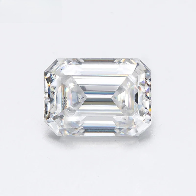 US 1-10CT Emerald Cut Loose Moissanite Stone D VVS1 Gemstones for Jewelry Making