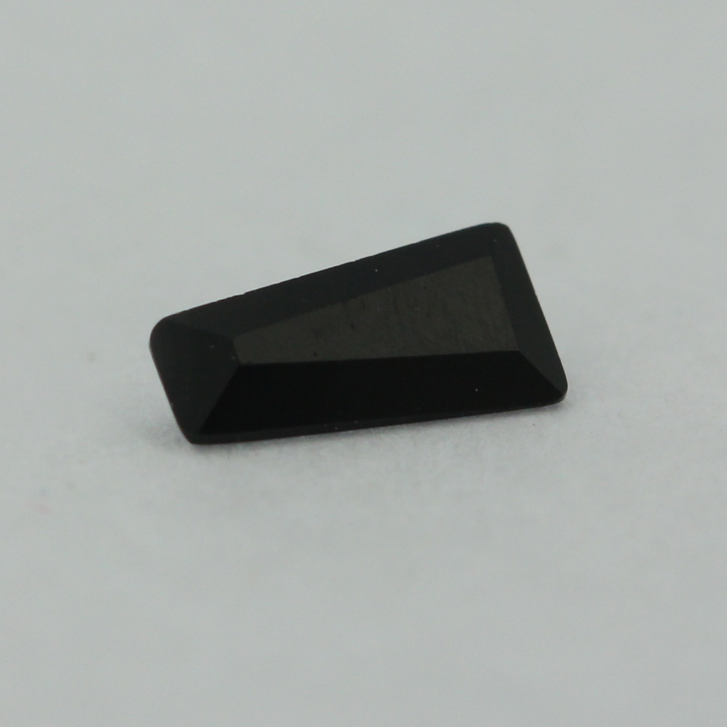 Loose Tapered Baguette Cut Black Onyx CZ Stone Single Cubic Zirconia Birthstone