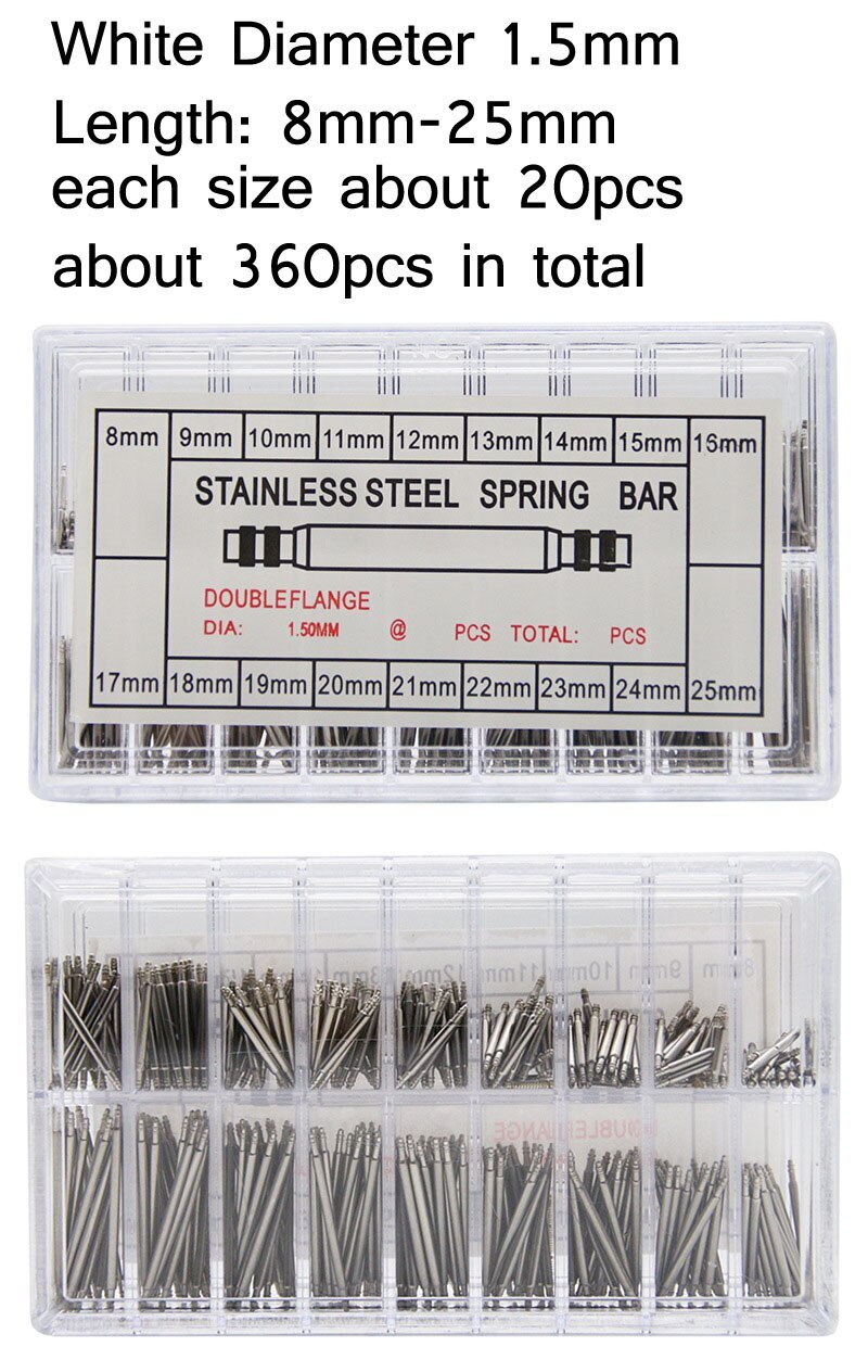 1.5mm 1.8mm 6mm 8-25mm Release Spring Bar Repair Tool Watch Band Connecting Pins