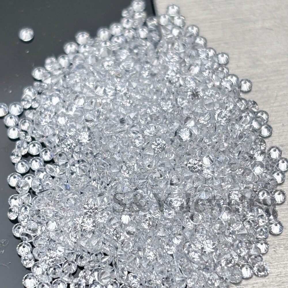 0.8MM-3.0MM 1000PCS Round White Loose Cubic Zirconia for Rings Jewelry Making