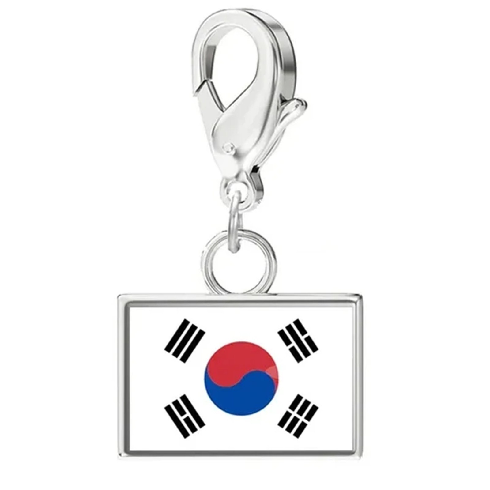 Recording Travel Memories Country Flag Charms Bracelet Stainless Steel Jewelry