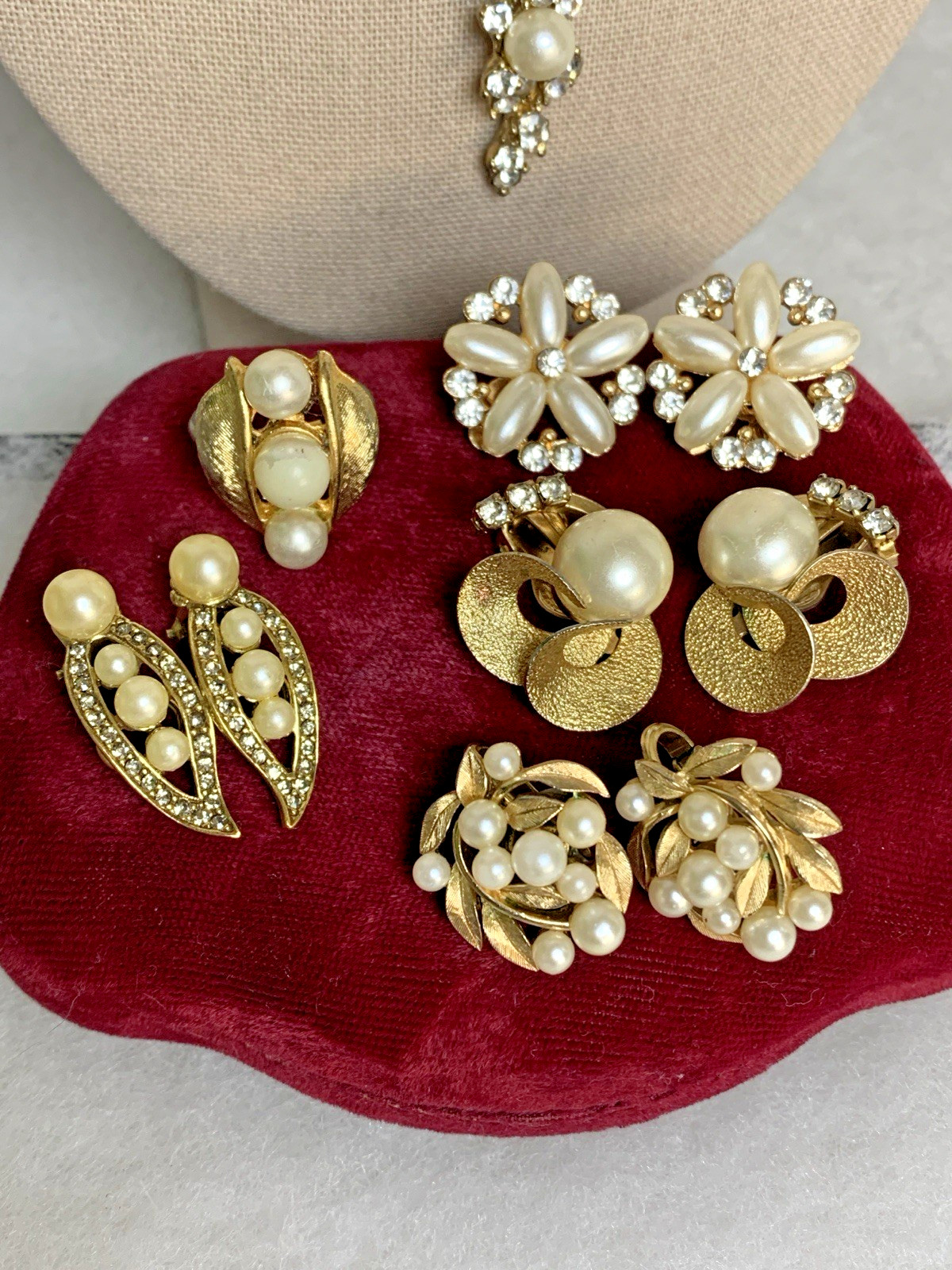 Special Occasion Jewelry Lot Trifari Faux Pearl Rhinestone Bridal Vintage Now