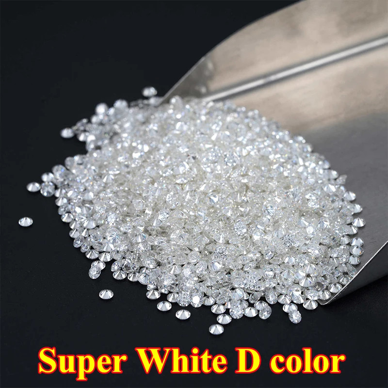 Wholesale 1CT Loose Moissanites Stone Small Size 0.7mm~3.0mm GRA D VVS1 Gemstone