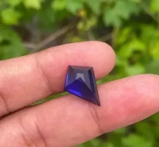 Natural 15.02 Ct Ceylon Blue Sapphire Fancy Cut Certified Loose Gemstone+ Gift