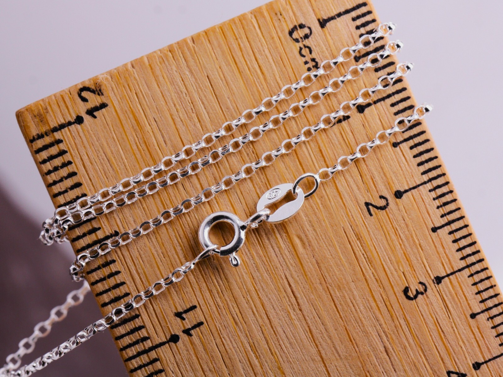 16″ – 16 Inch – 40cm Sterling Silver Diamond Cut Belcher Necklace Pendant Chain