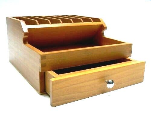 Plier Rack Organizer with Storage Drawer Compartment Jewelry Bench Top Tool