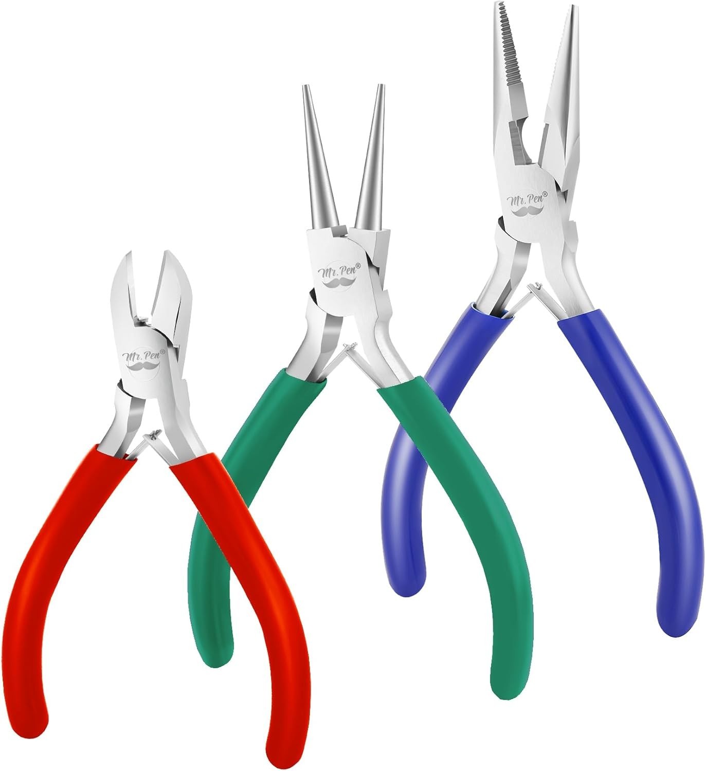 Ergonomic Jewelry Pliers Set – 3 Essential Tools for Crafting & Earring Making