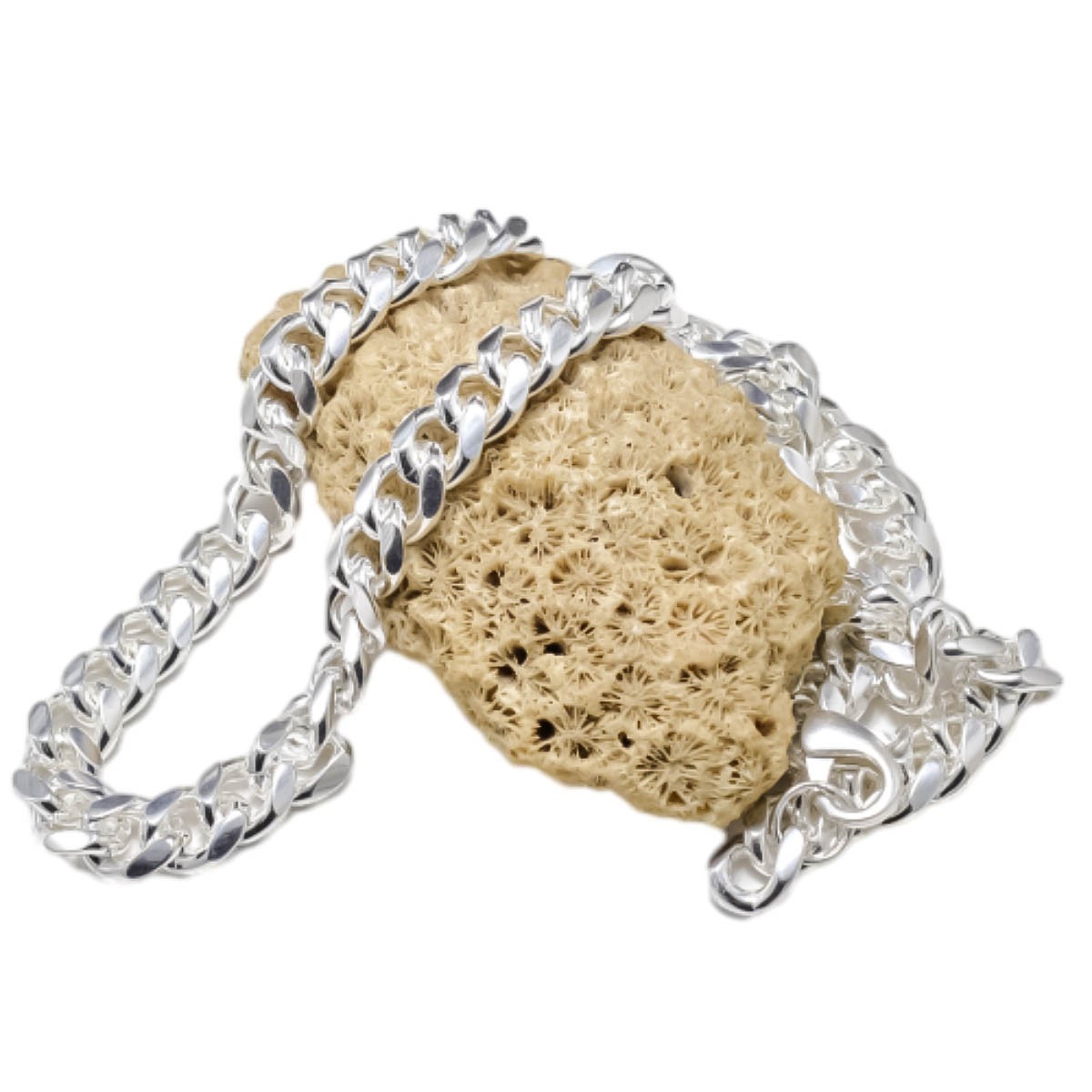 Italian 925 Sterling Silver Cuban Link Chain Necklace 925 Silver Chain UNISEX