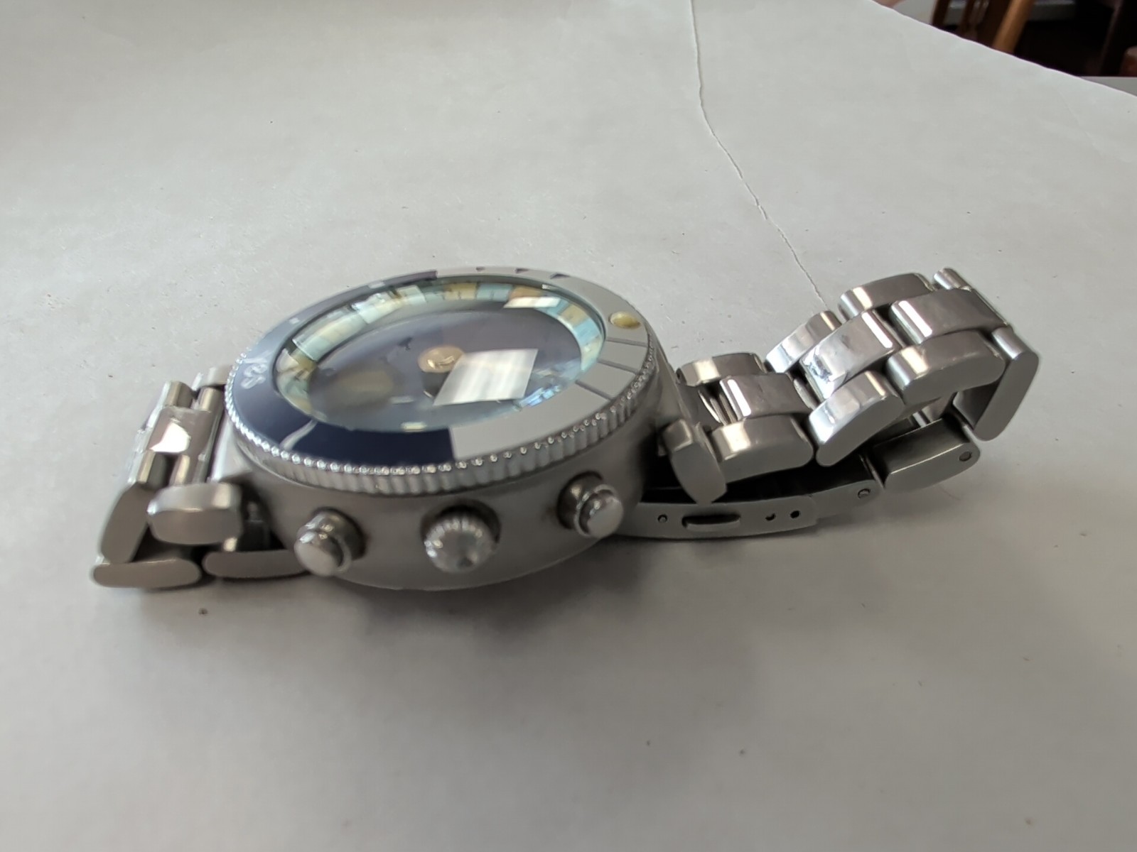 Mens YES Watch Chronograph Stainless Steel
