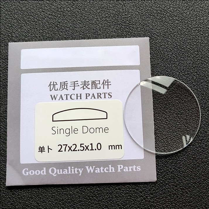 1.0-3.5mm Thick Single Dome Mineral Glass Watch Crystal 18-45mm Watch Repair