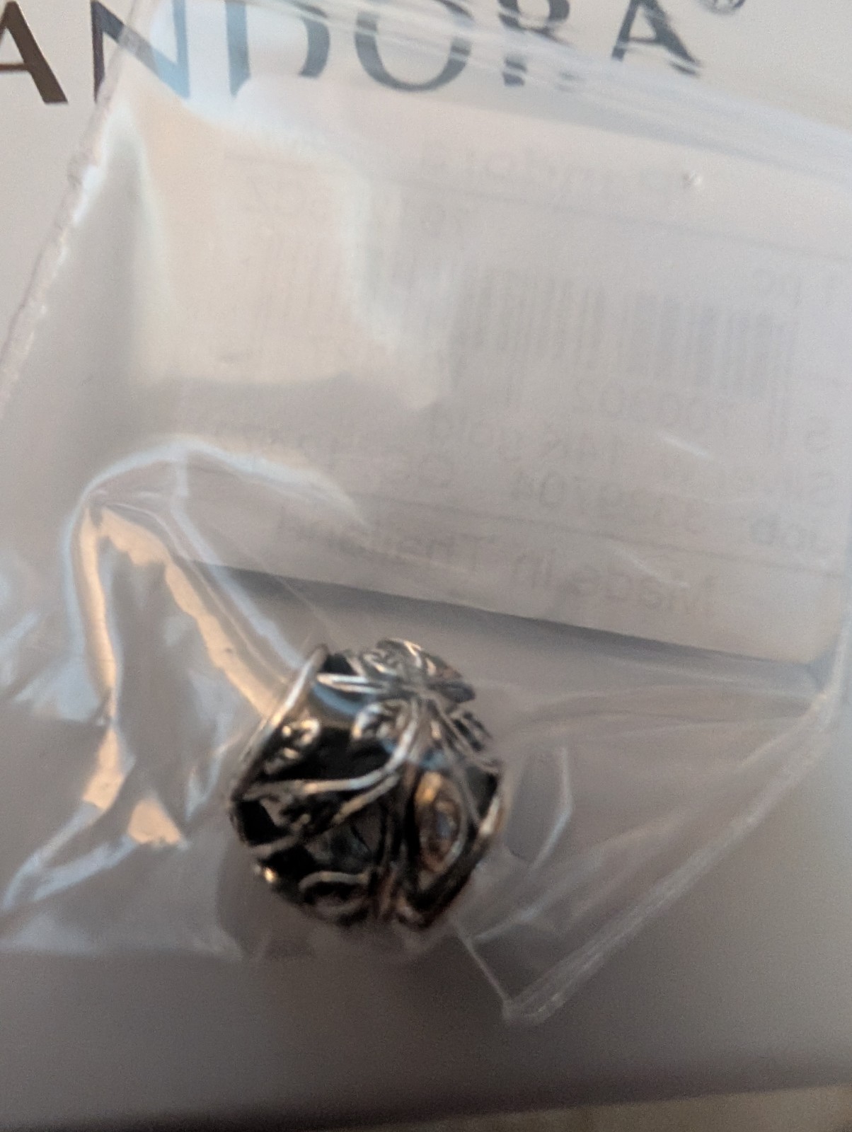 Pandora Two Tone Silver & 14k Gold Family Tree Charm 791205CZ
