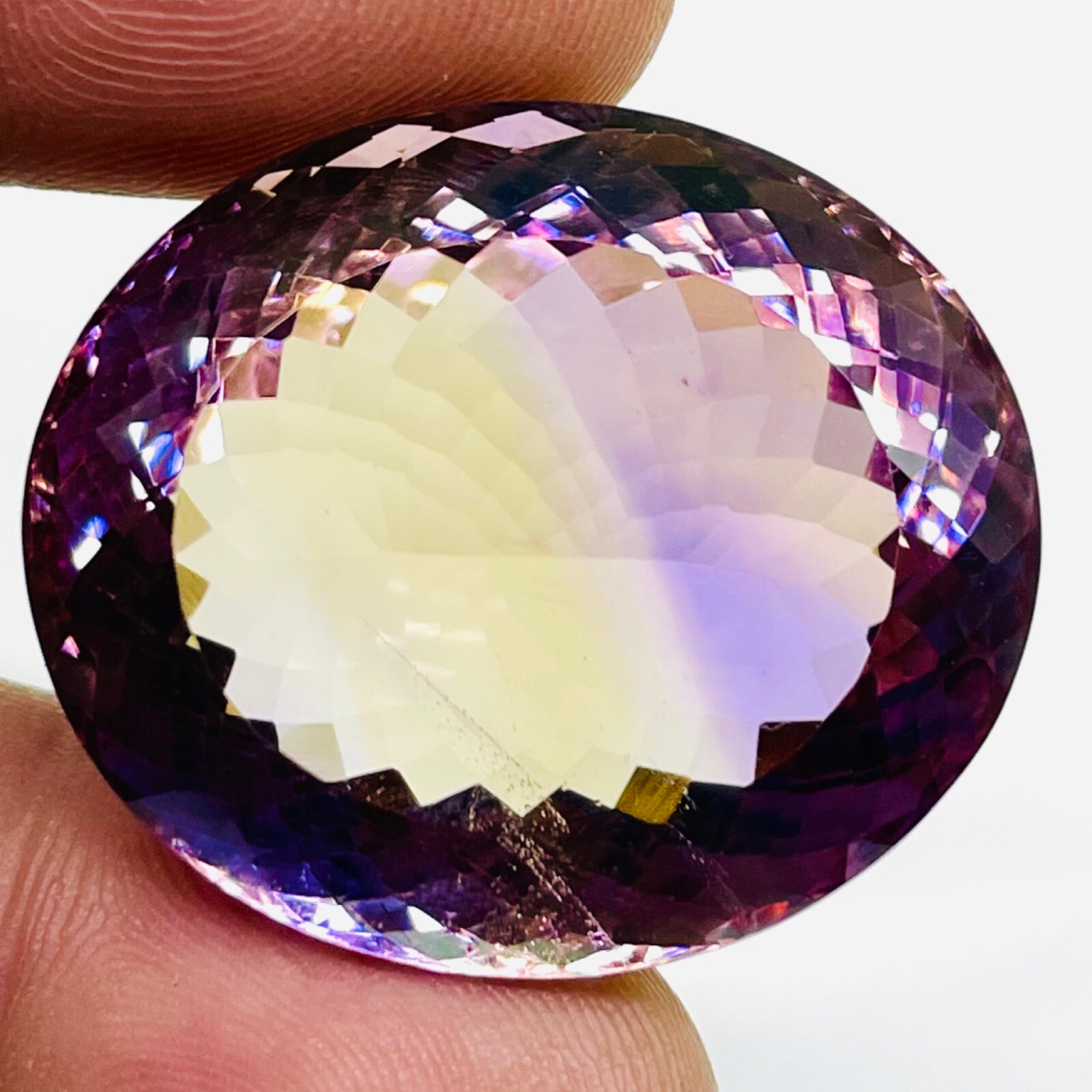 VVS 83 Cts Natural Ametrine Certified Huge Pendant Size Oval Untreated Gemstone