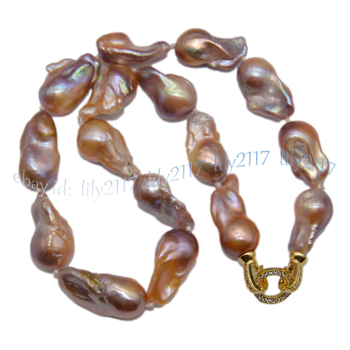Huge Natural South Sea Pink Purple Baroque Reborn Keshi Pearl Necklace 14-36inch
