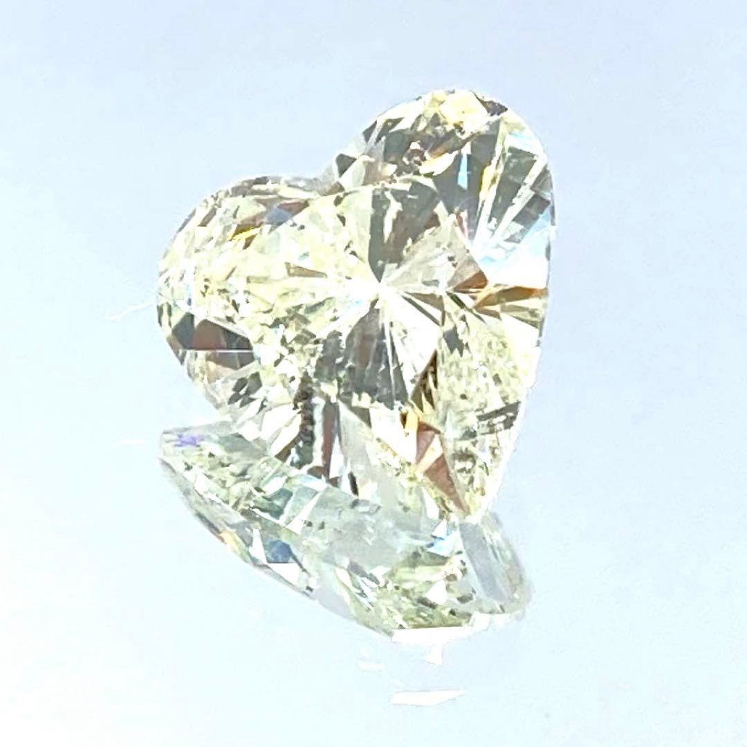 Natural Heart Shape Diamond 0.582ct L Color Loose Stone Used