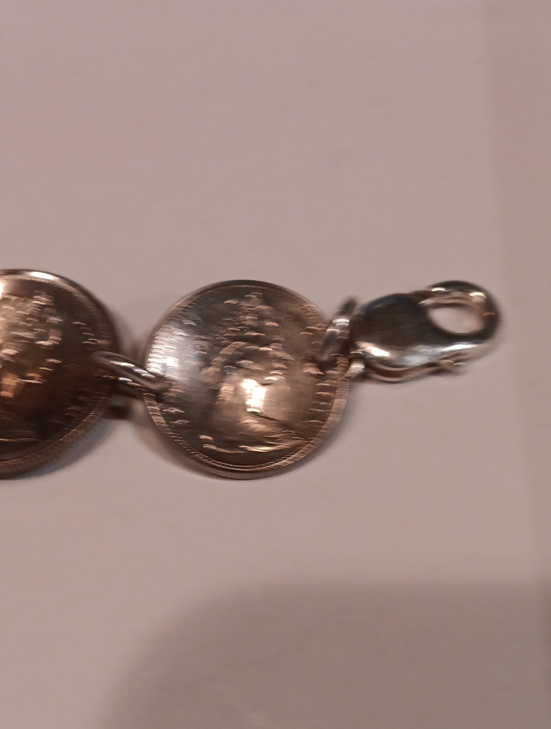 Canadian Silver Coin Bracelet 7 Coins 34grams