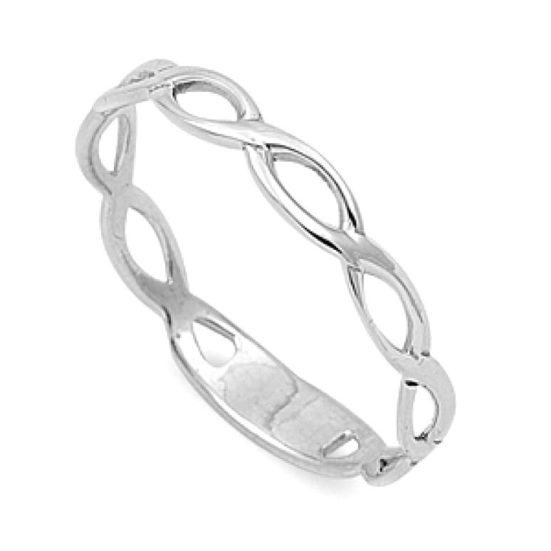 USA Seller Tiny Infinity Ring Sterling Silver 925 Best Price Jewelry Selectable