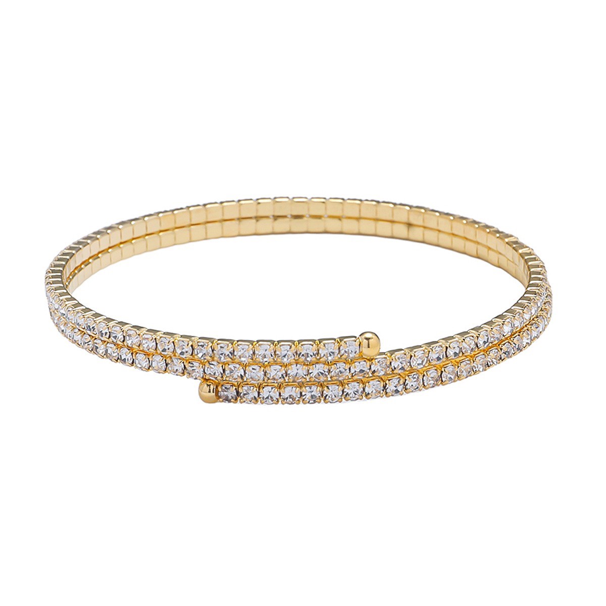 Sparkling Crystal Oval Chain Bracelet, Elegant Women’s Jewelry for Mother’s Day