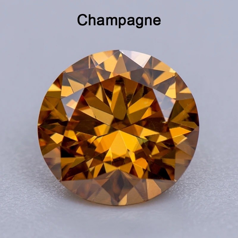 Factory Directly Round Cut 0.5-3ct Multicolor Loose Moissanites for DIY Jewelry