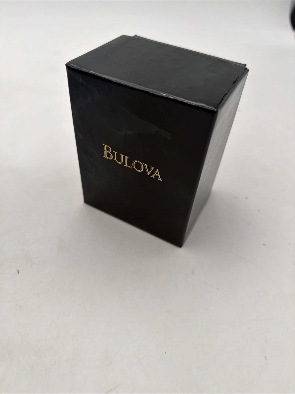 Bulova Watch Box Set – Empty Display Case Black/Green/Gold With Inner Box