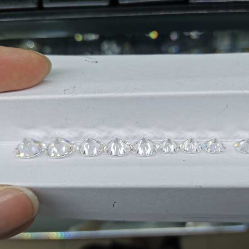 3-15mm VVS1 D Color Round Loose Moissanite Real Gem Stone GRA Certificate