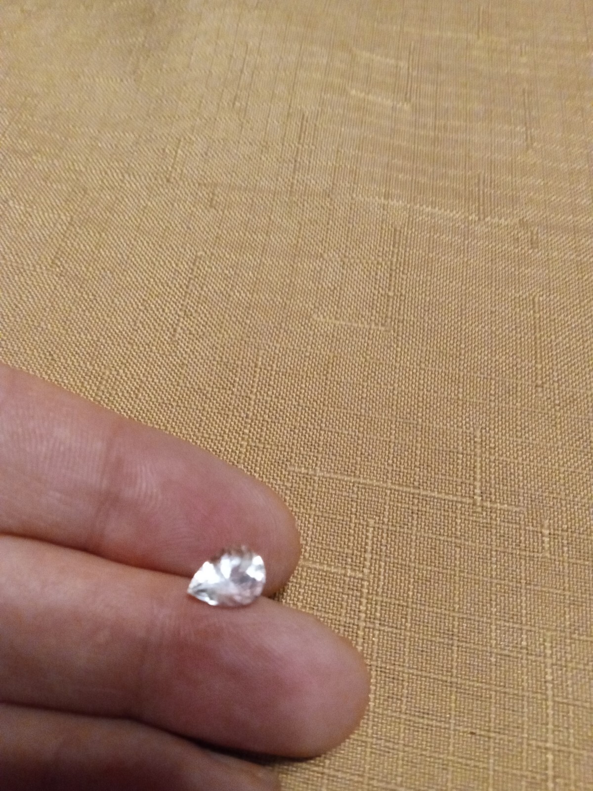 1.66 Ct VS Natural Unheated Very Light Blue Aquamarine Pear Shaped