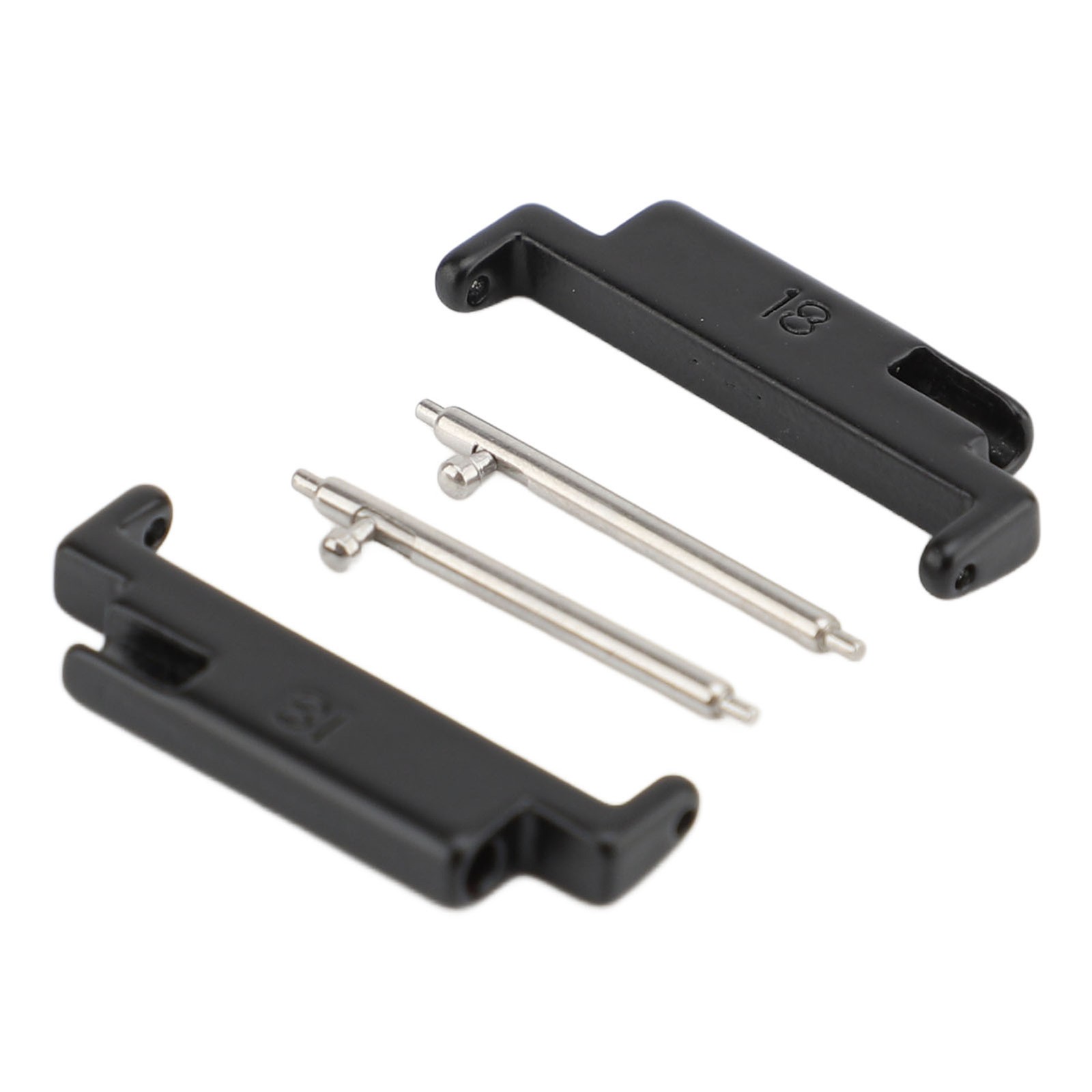 1 Pair Metal Watch Band Adapter Watch Strap Connection Adapter Stainless Steel