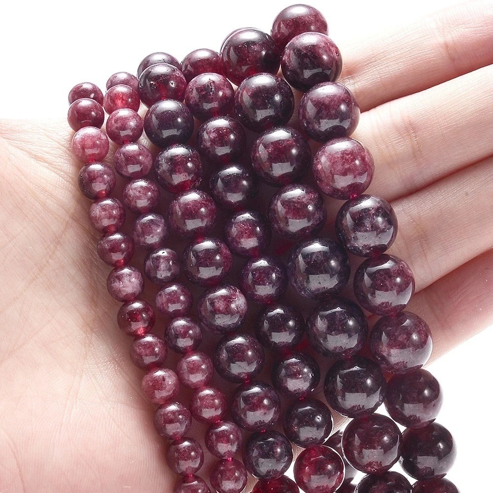 Natural Gemstone Round Spacer Loose Beads Jewelry Making 4mm 6mm 8mm 10mm 12mm
