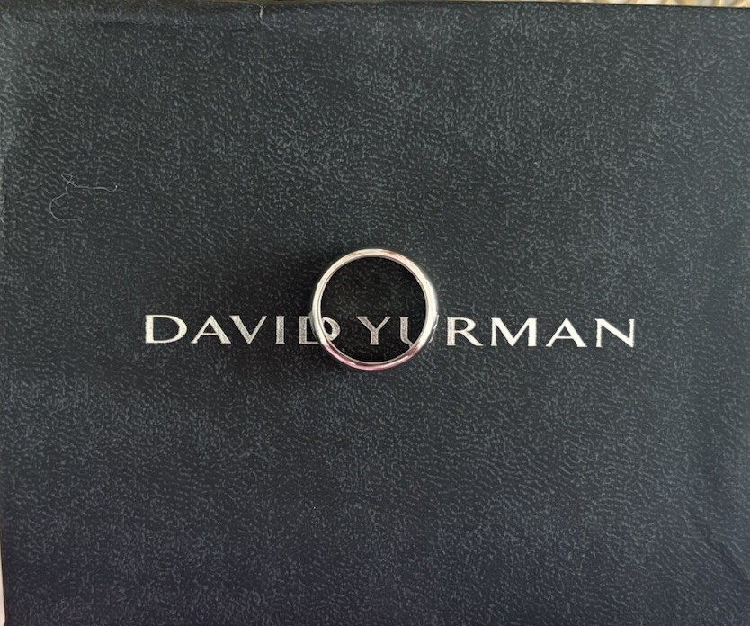 David Yurman Chevron SS Unisex Ring Size 8
