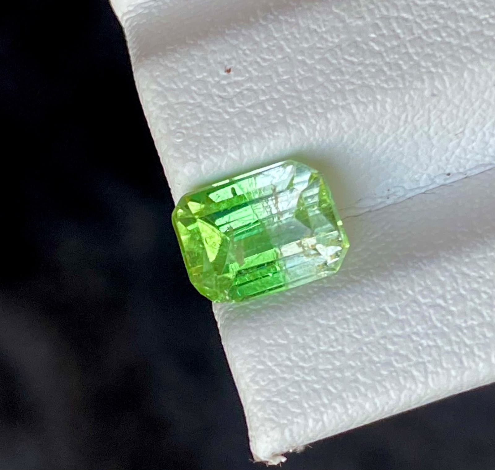2.5 carat Rare Bicolor Tourmaline Losse Gemstone Afghanistan. Cushion Cut..