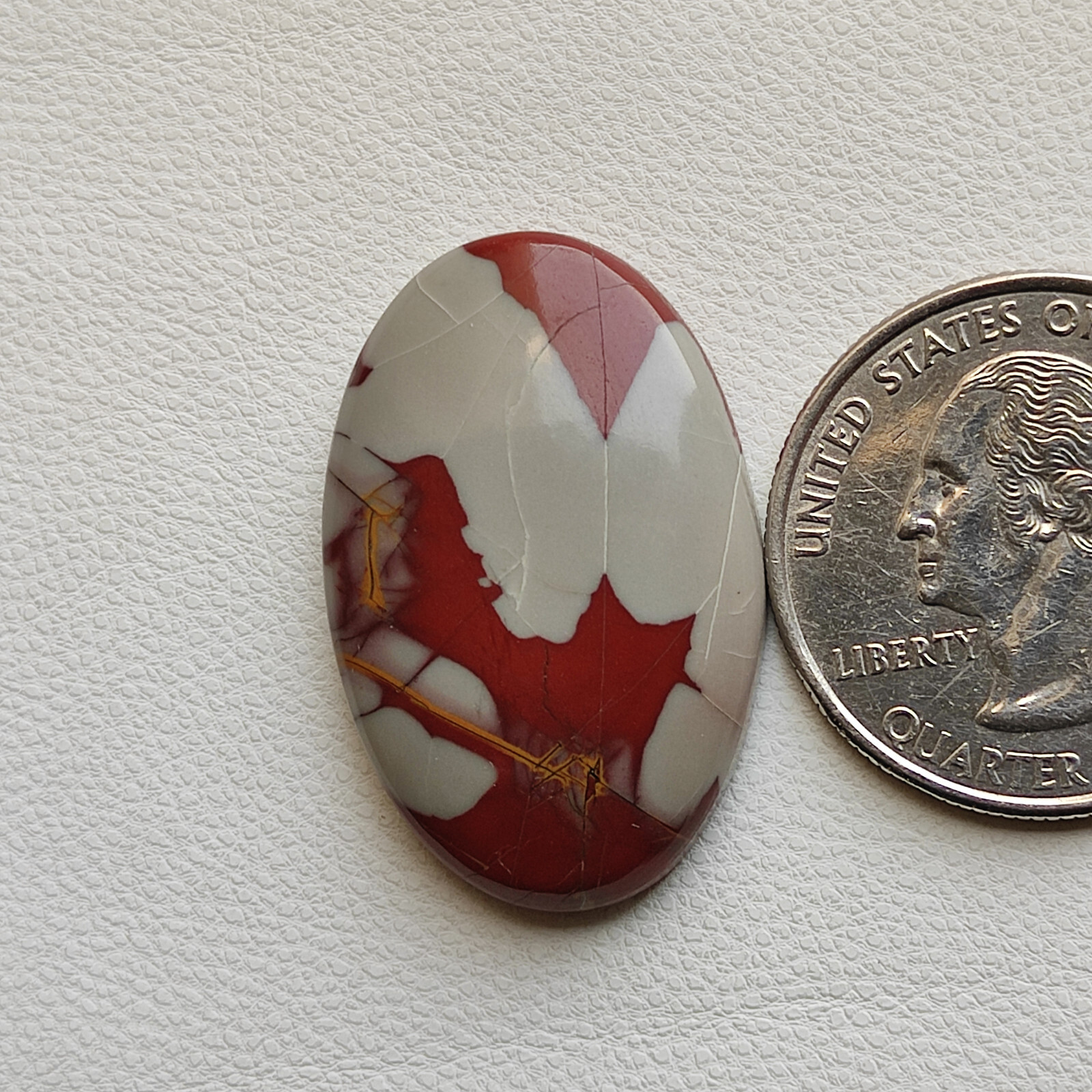 Natural red gray noreena jasper cabochon handmade polished jasper gemstone C5258