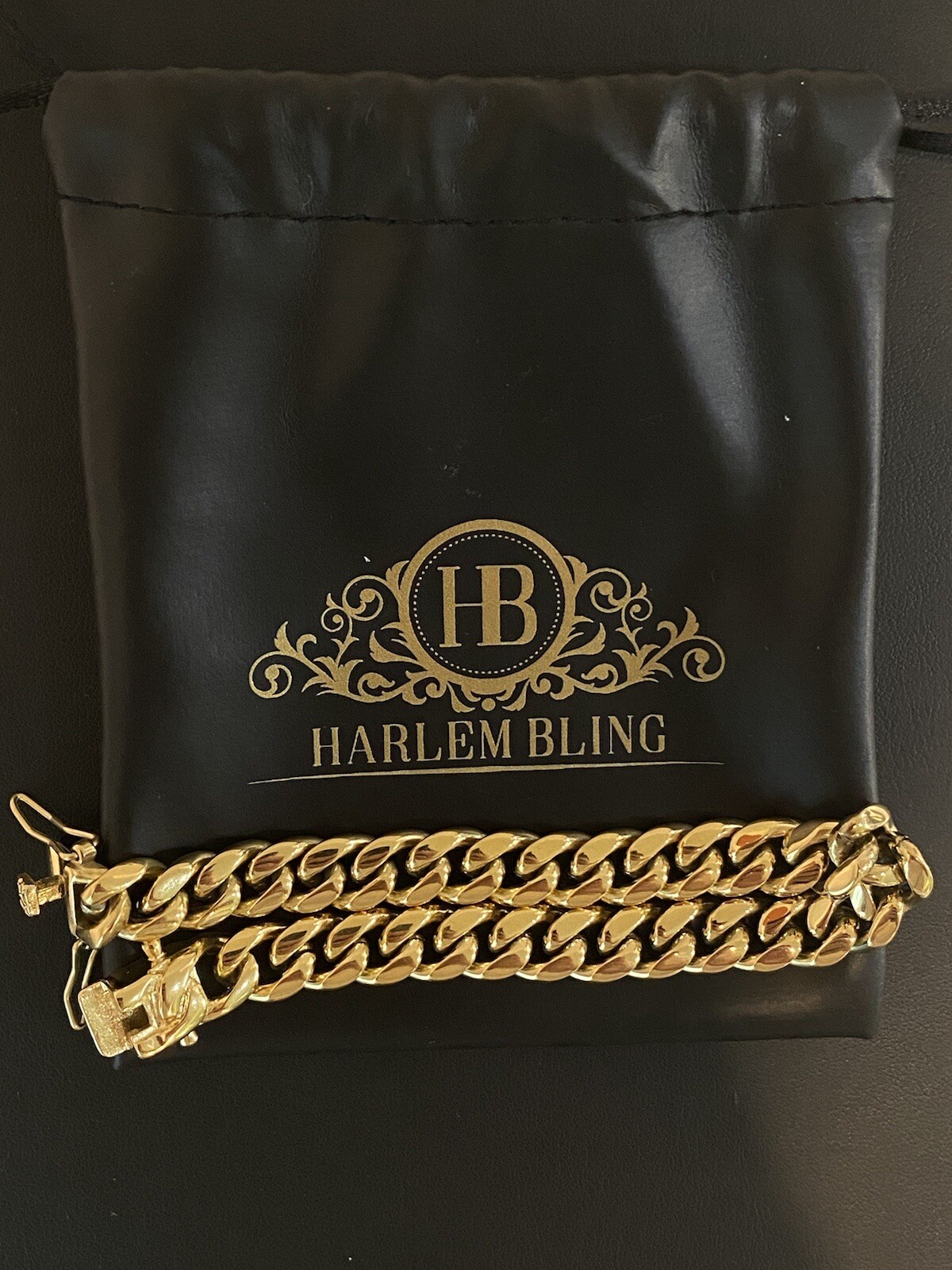 10mm Miami Cuban Link Bracelet 14k Gold Vermeil Stainless Mens Hip Hop Bracelet