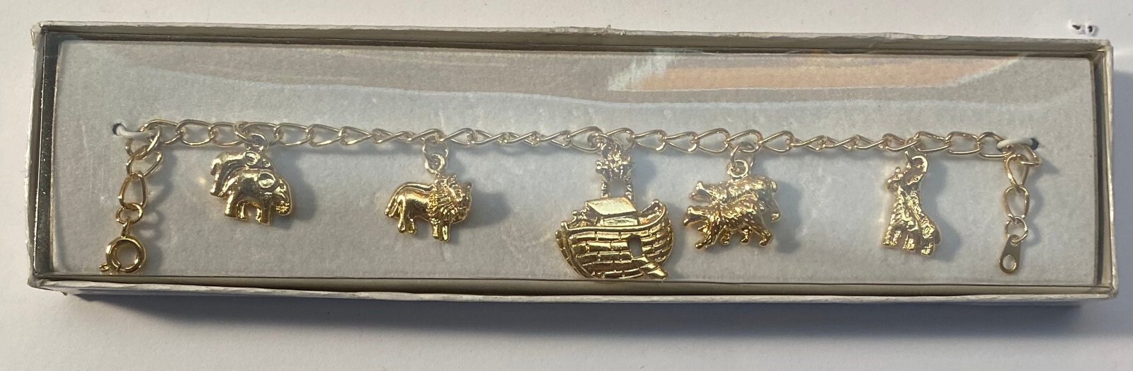 Noah’s Ark 7 Inch Bracelet in Free Gift Box by OSC Gold Plate Made in USA NEW