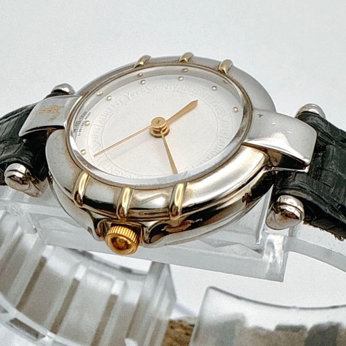A116 item original belt YSL Yves Saint Laurent ladies watch