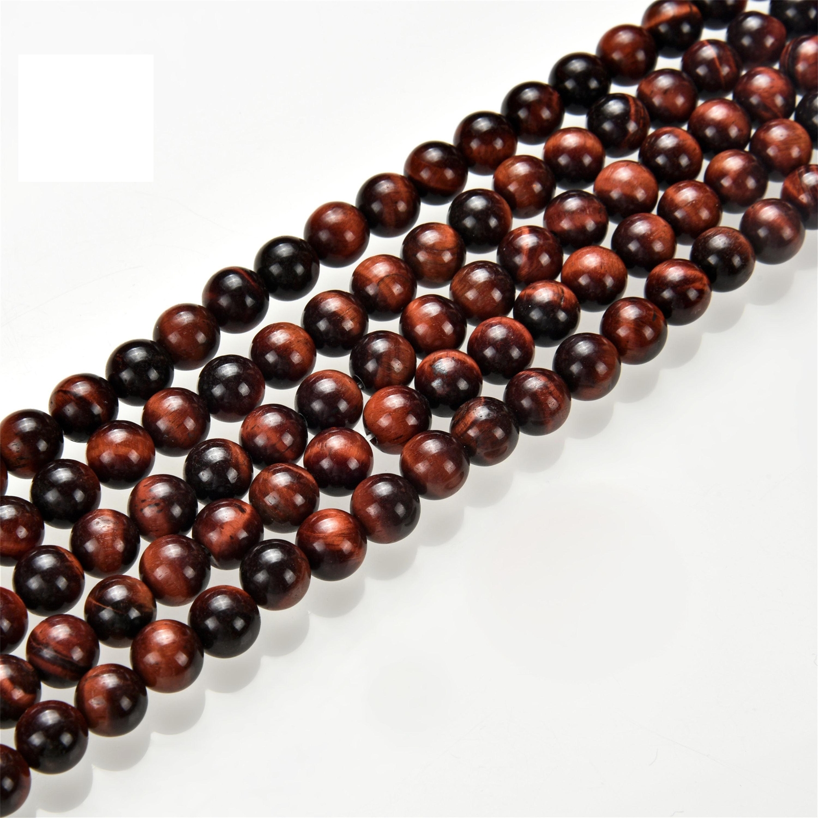 Red Tiger Eye Smooth Round Beads 4mm 6mm 8mm 10mm 12mm 15.5″ Strand