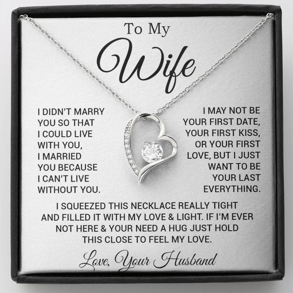 To My Wife Necklace, Gift For Wife, Anniversary Gift For Wife, Necklace For Wife