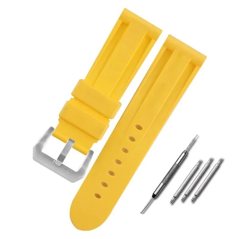 Silicone Rubber Watch Band Sport Replacement Strap 20mm 22mm 24mm 26mm
