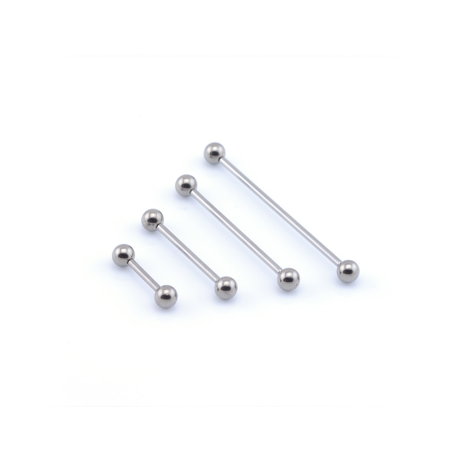 Steel Tongue Bar Straight Barbell Piercing Tragus Nipple Bar Internally Threaded