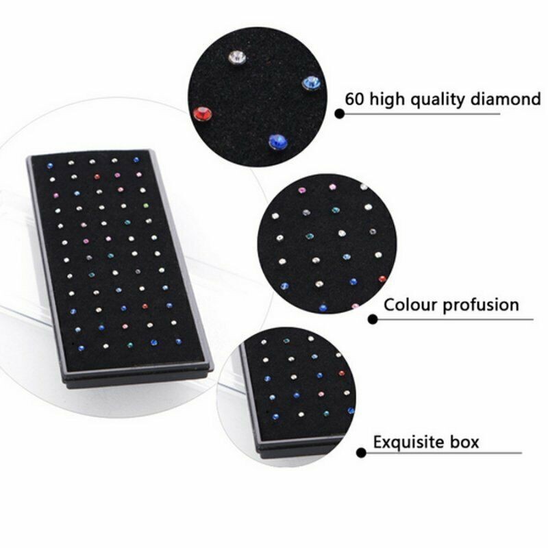 120× Stud Nose Rings Bone Stud Stainless Steel Color Pin Jewelry Piercing Body