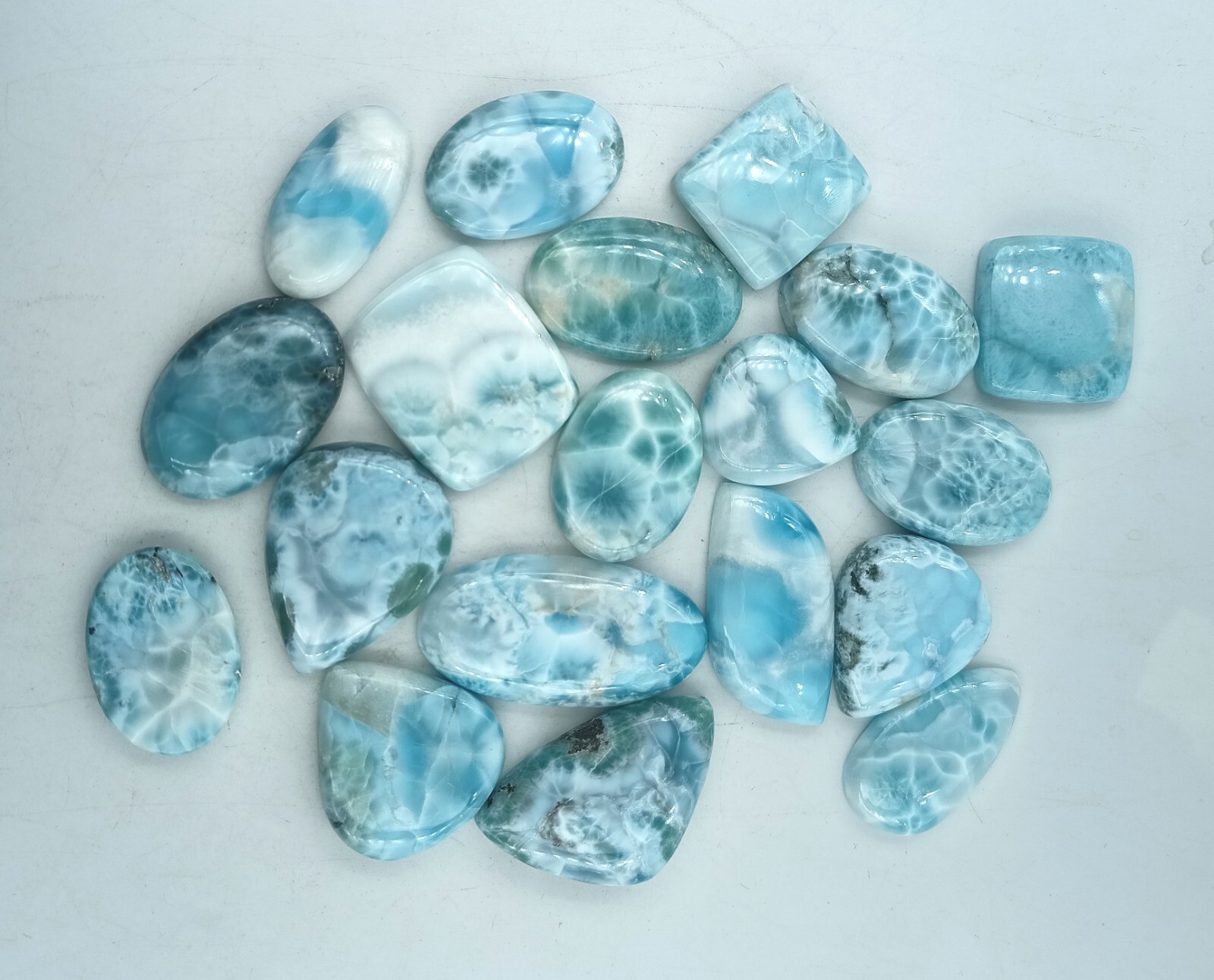 Natural Larimar Cabochon Gemstone , Natural Blue Larimar Gemstone, 71925
