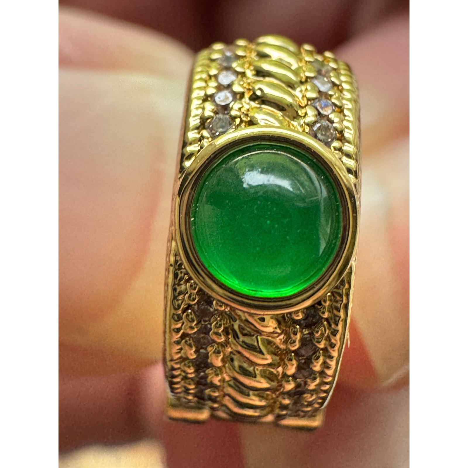 Wrangler Womens Gold Tone Green Stone Huggie Hoop Earrings WGE-1046GN NEW